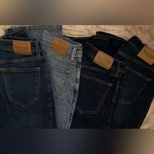 abercrombie kids | boot cut jeans | 13/14 | 4 pairs